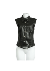 LEATHER VEST 40