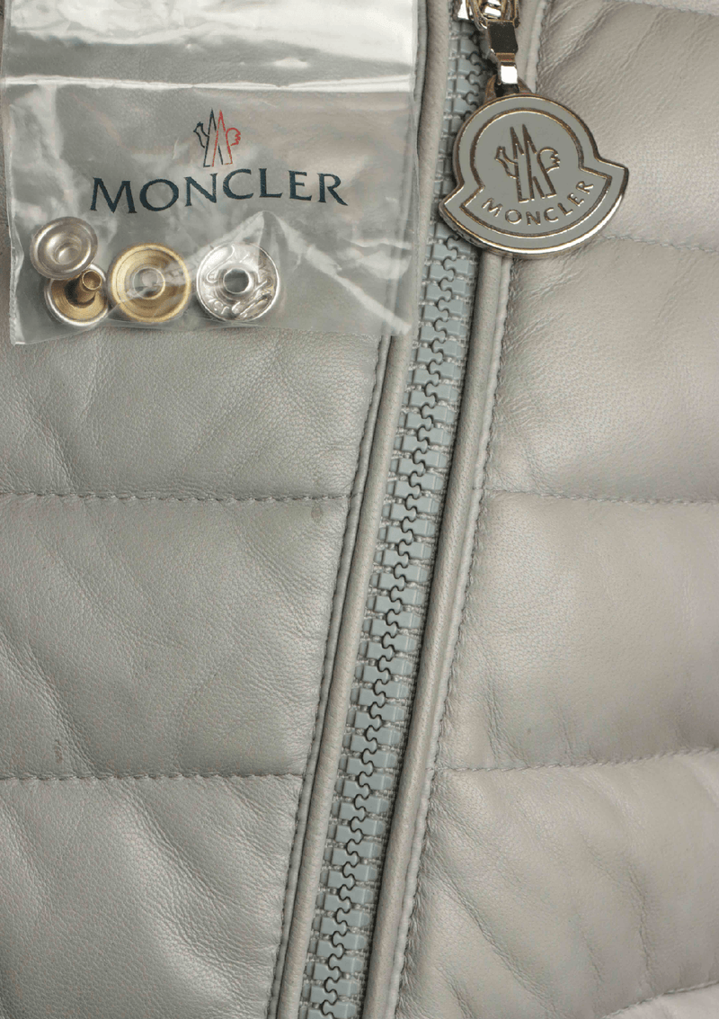 ROUPAS MONCLER BALTUS DOWN JACKET 42 CINZA ORIGINAL Gringa