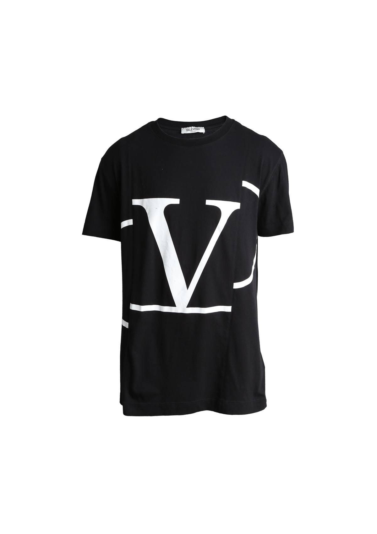 ROUPAS VALENTINO DECONSTRUCTURED VLOGO T-SHIRT P PRETO ORIGINAL