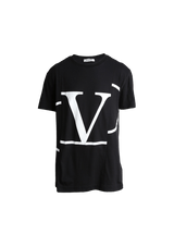 ROUPAS VALENTINO DECONSTRUCTURED VLOGO T-SHIRT P PRETO ORIGINAL