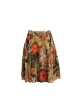 PRINTED MINI SKIRT 38