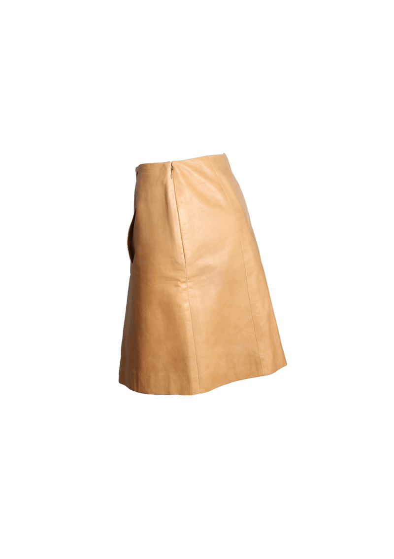 LEATHER SKIRT 38