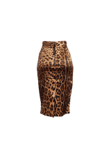 ANIMAL PRINT MINI SKIRT 38