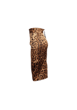 ANIMAL PRINT MINI SKIRT 38