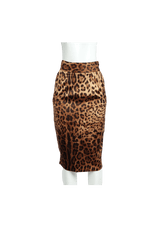 ANIMAL PRINT MINI SKIRT 38