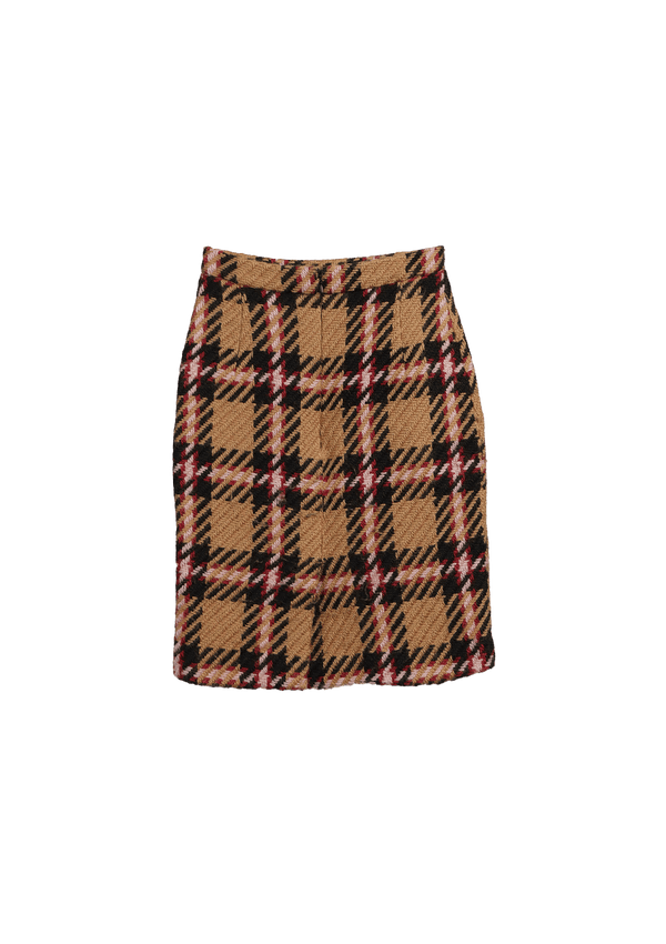 WOOL MINI SKIRT 38