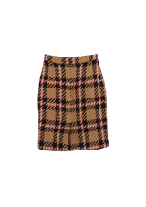 WOOL MINI SKIRT 38