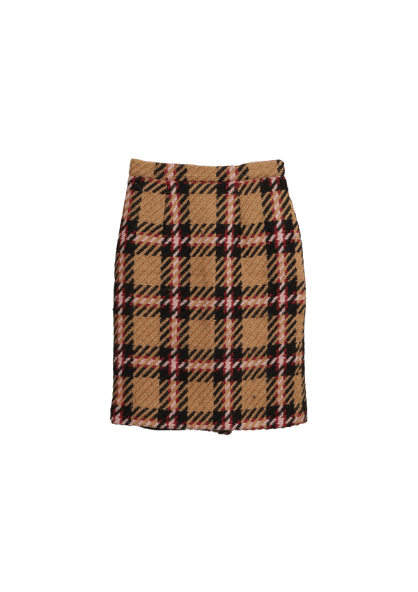 WOOL MINI SKIRT 38