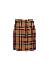 WOOL MINI SKIRT 38