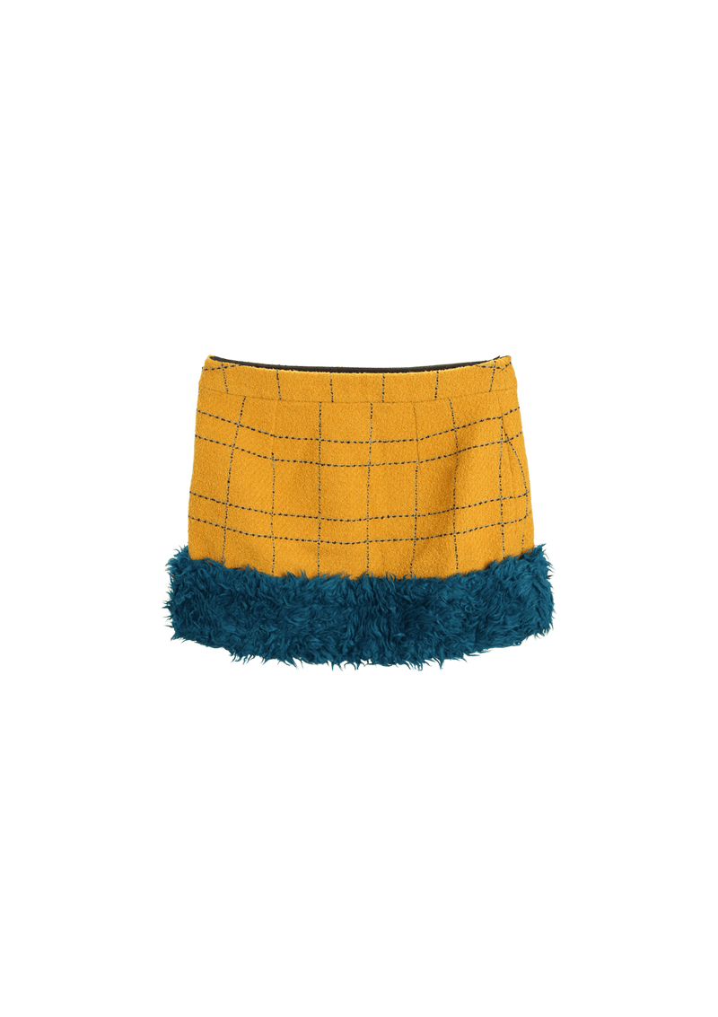 FUR MINI SKIRT 36