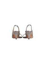 LEATHER SLINGBACK SANDALS 36