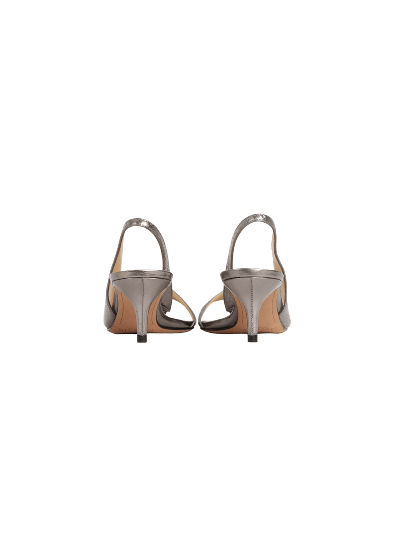 LEATHER SLINGBACK SANDALS 36