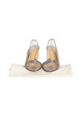 LEATHER SLINGBACK SANDALS 36