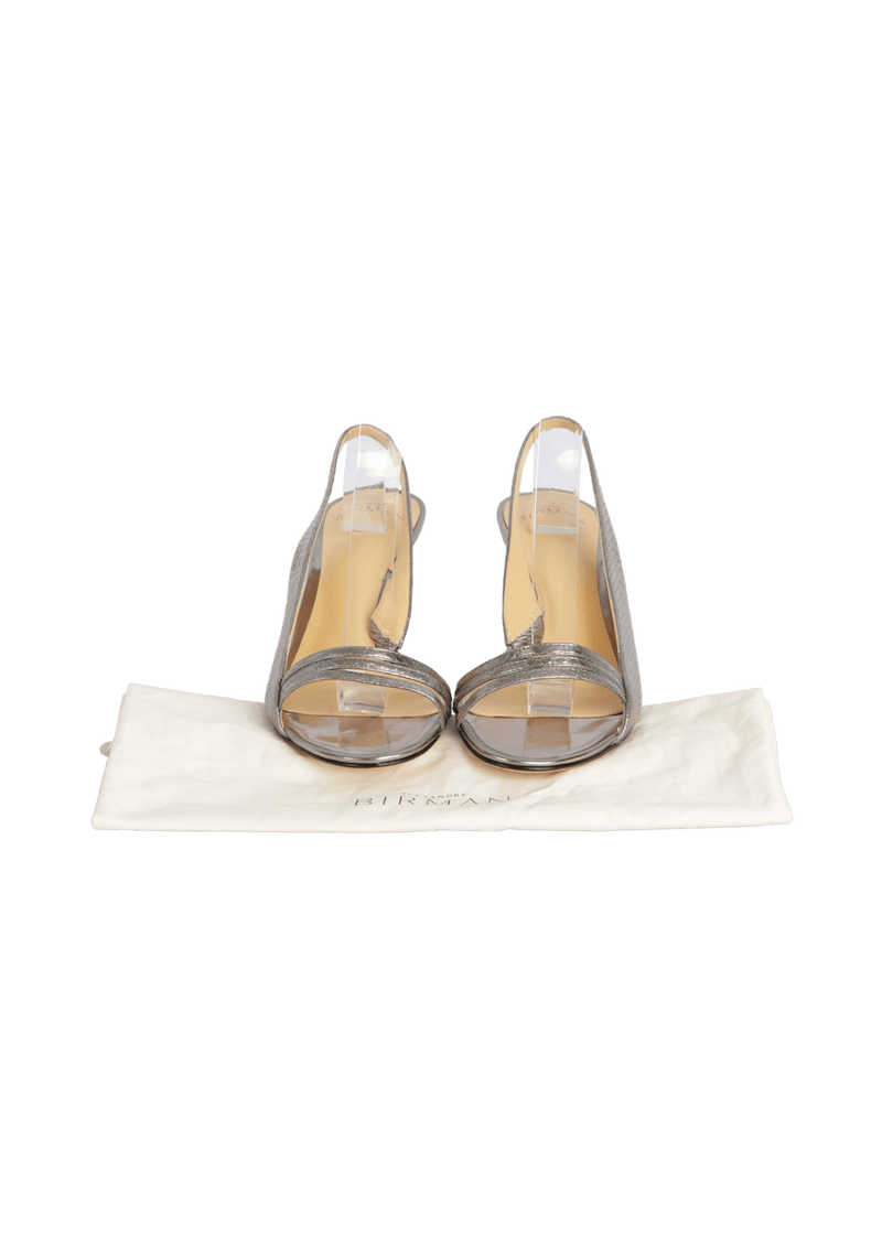 LEATHER SLINGBACK SANDALS 36