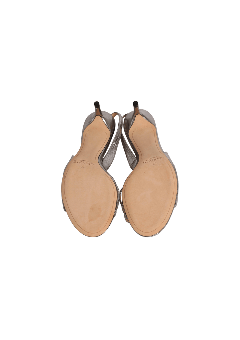 LEATHER SLINGBACK SANDALS 36