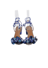 SUEDE TASSEL SANDALS 36.5