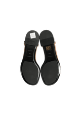 STUDDED T-STRAP SANDALS 37.5