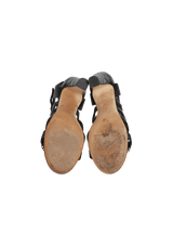 INTERLOCKING CC LOGO SANDALS 38