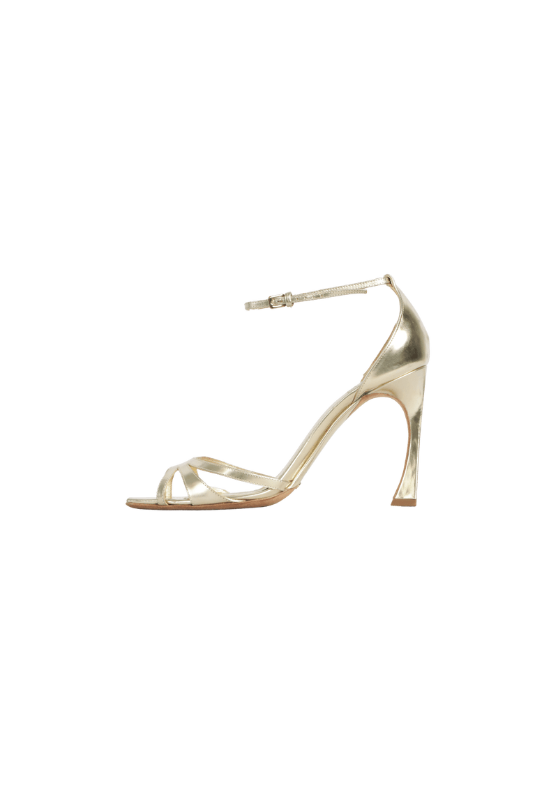 METALLIC SANDALS 38