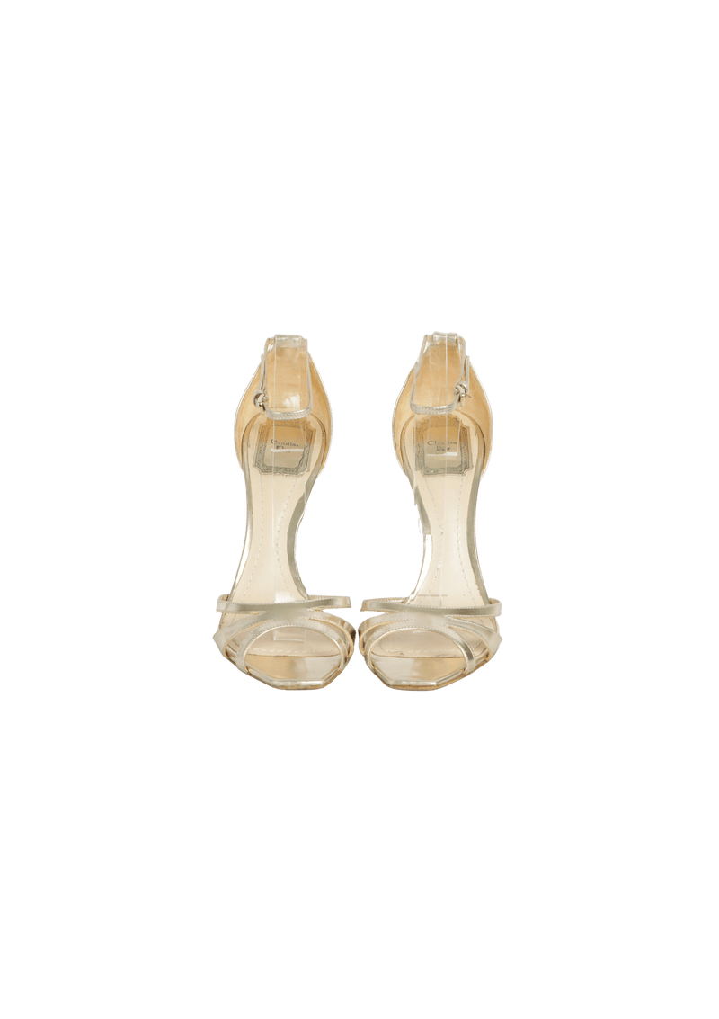 METALLIC SANDALS 38