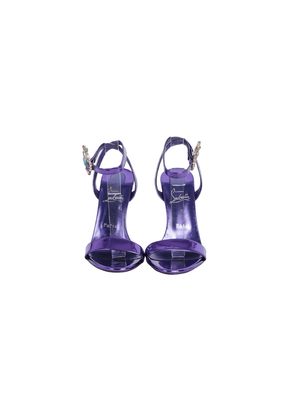 アクセサリー CHRISTIAN LOUBOUTIN SANDÁLIA CHRISTIAN LOUBOUTIN CRYSTAL EMBELLSIHMENTS SANDALS AZUL