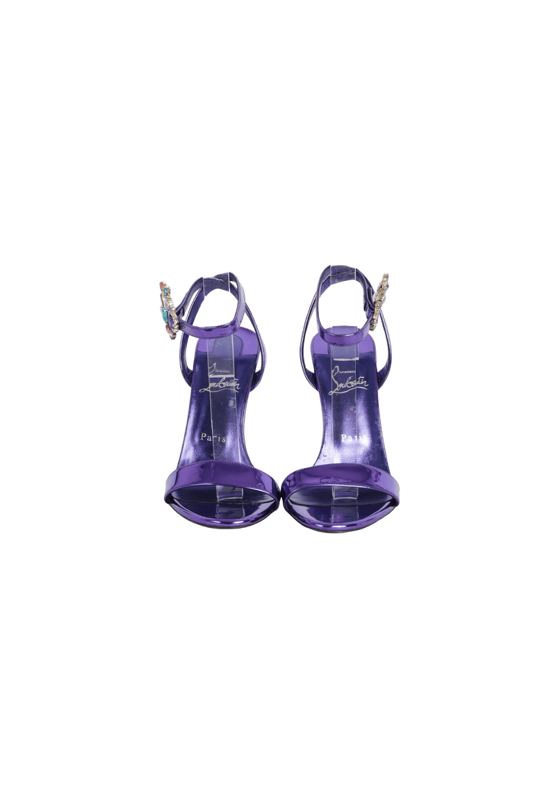 CRYSTAL EMBELLSIHMENTS SANDALS 37.5