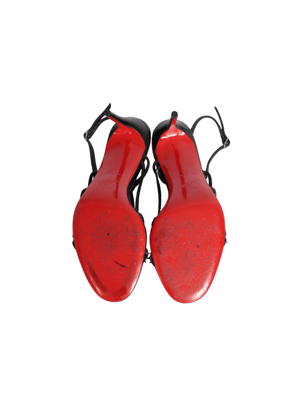 SANDÁLIA CHRISTIAN LOUBOUTIN GWIN SPIKE SANDALS PRETO 34 ORIGINAL SANDÁLIA CHRISTIAN LOUBOUTIN GWIN SPIKE SANDALS PRETO 34 ORIGINAL