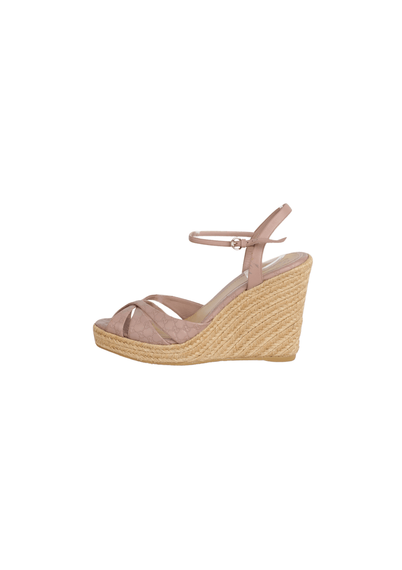 MICROGUCCISSIMA PENELOPE ESPADRILLE SANDALS 38