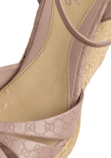 MICROGUCCISSIMA PENELOPE ESPADRILLE SANDALS 38