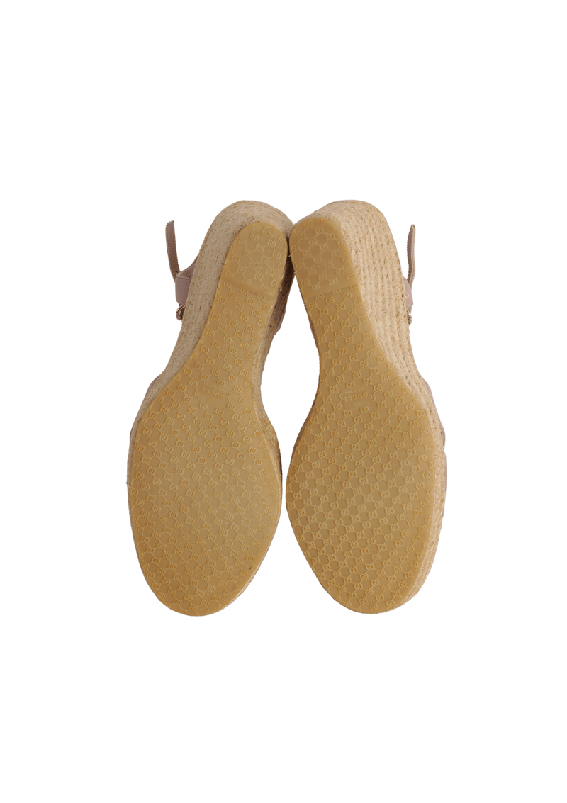 MICROGUCCISSIMA PENELOPE ESPADRILLE SANDALS 38