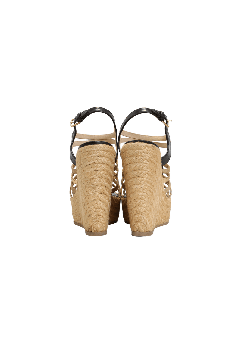 LEATHER ESPADRILLES 35