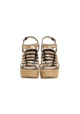 LEATHER ESPADRILLES 35