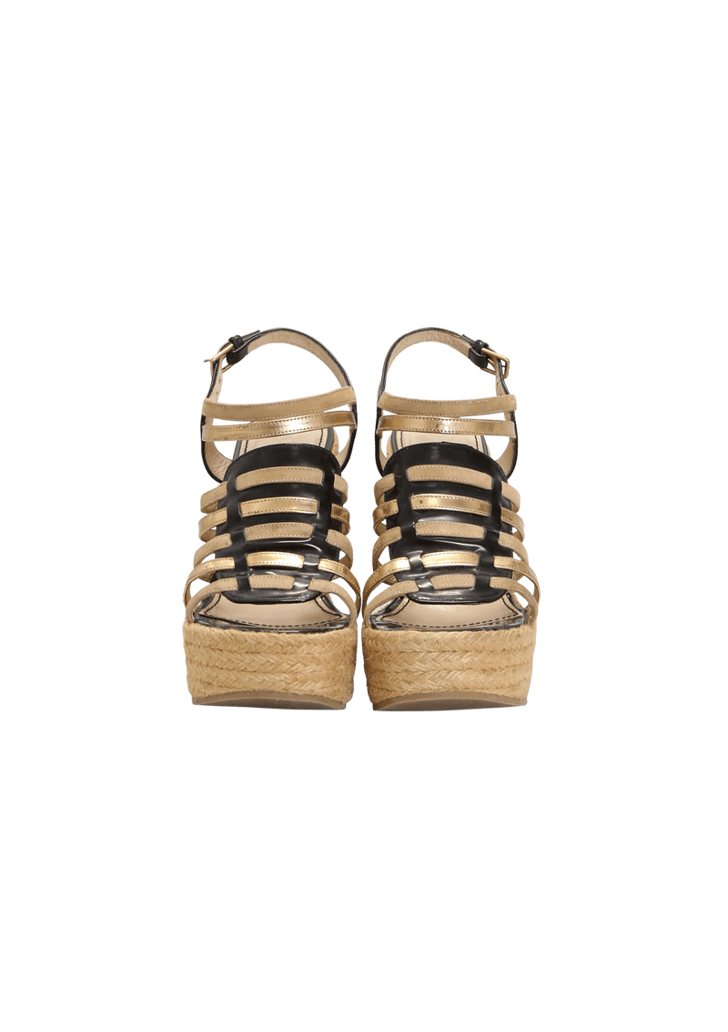 LEATHER ESPADRILLES 35