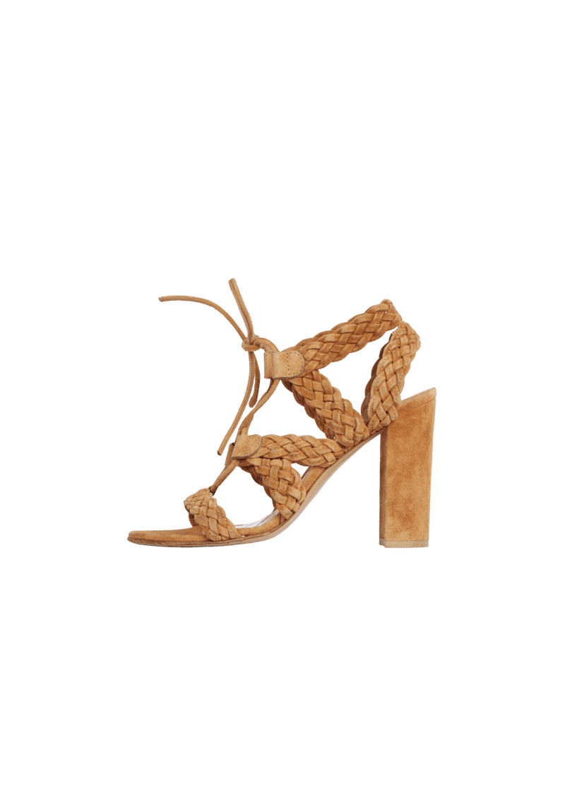 SUEDE SANDALS 38