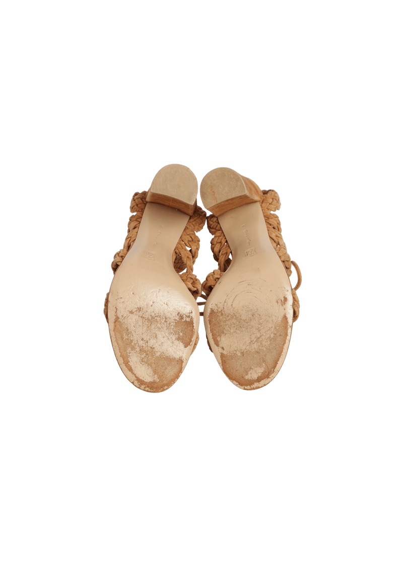 SUEDE SANDALS 38