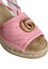 GG MARMONT TIED ESPADRILLE SANDALS 38