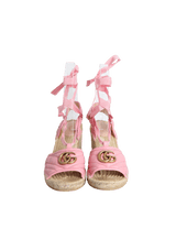 GG MARMONT TIED ESPADRILLE SANDALS 38