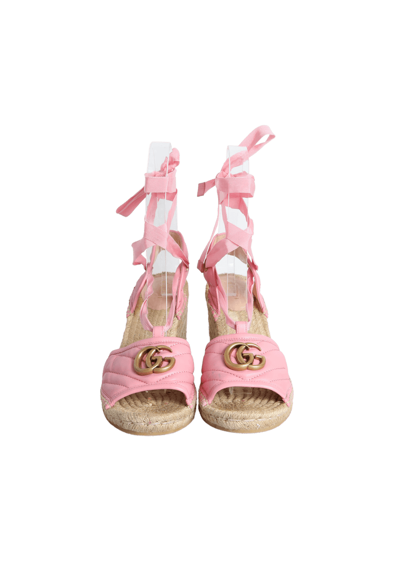 GG MARMONT TIED ESPADRILLE SANDALS 38