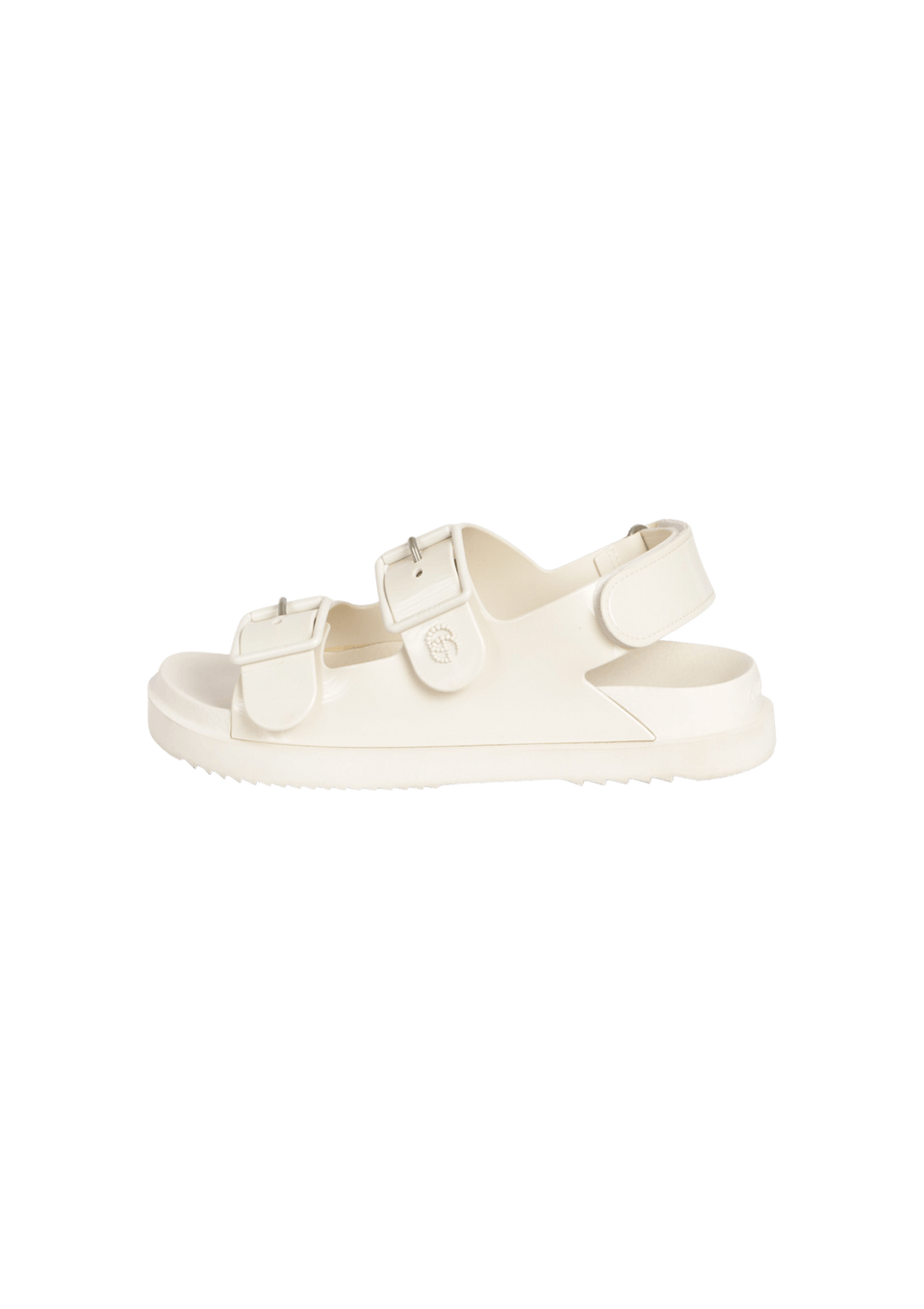 SANDÁLIA GUCCI RUBBER DOUBLE G DAD SANDALS OFF WHITE 36 ORIGINAL
