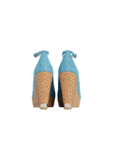 SUEDE PLATFORM SANDALS 37