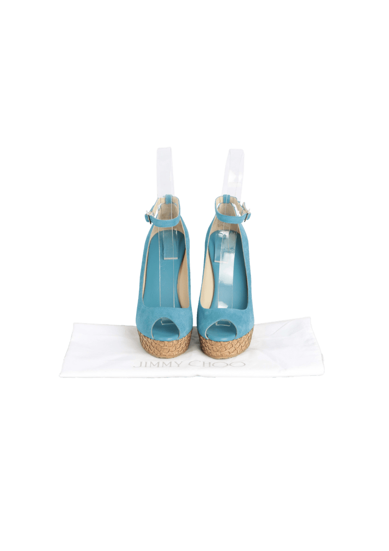 SUEDE PLATFORM SANDALS 37