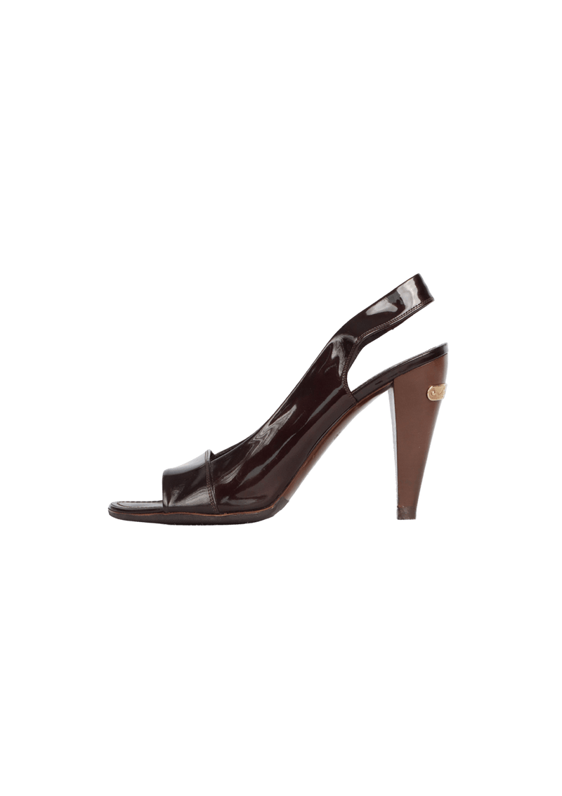 PIVOINE PATENT LEATHER SANDALS 37