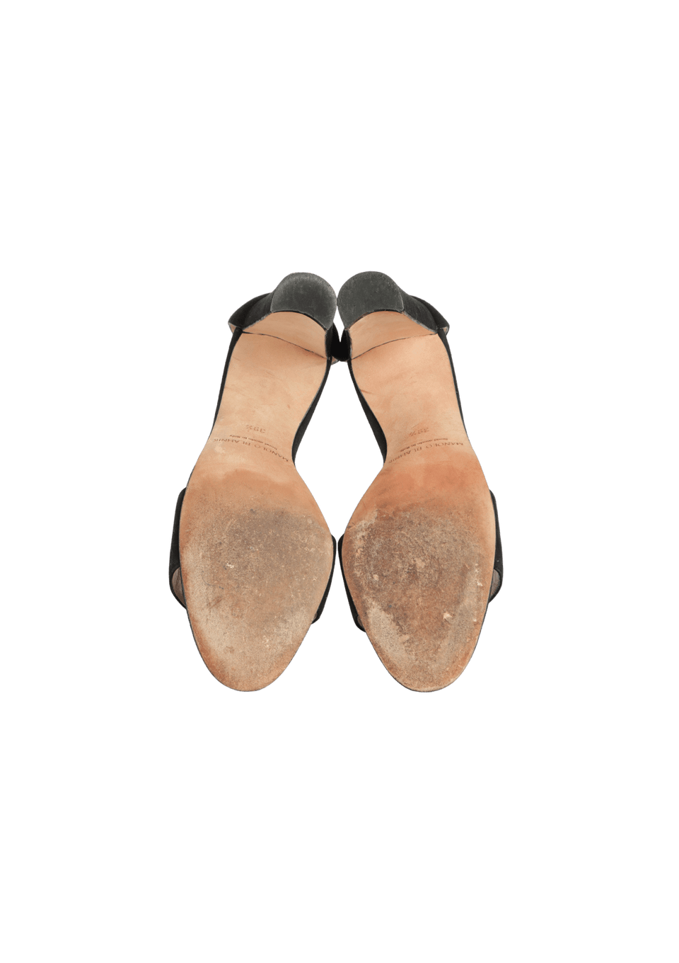 新品未使用 MANOLO BLAHNIK 38.5 SUEDE SANDÁLIA MANOLO BLAHNIK SUEDE SANDALS 38.5 PRETO ORIGINAL – Gringa