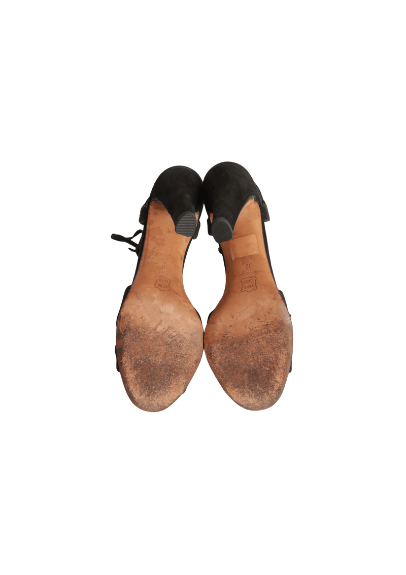 SUEDE SANDALS 38