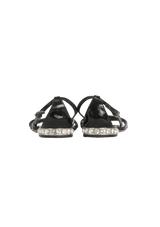 EMBELLISHED CRYSTAL SANDALS 35