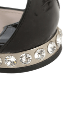 EMBELLISHED CRYSTAL SANDALS 35