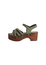 INTERLOCKING CC LOGO SANDALS 38