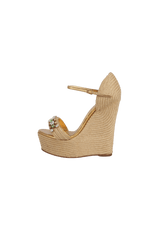 CRYSTAL ESPADRILLES 35.5