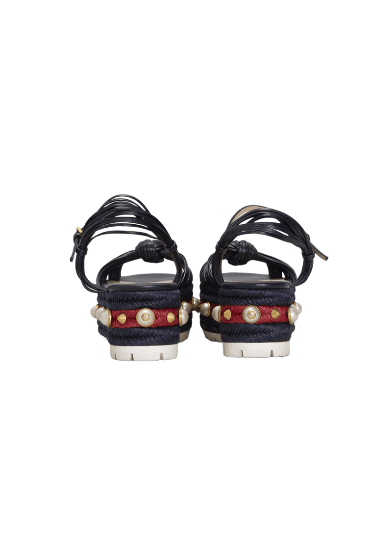 FAUX PEARL ESPADRILLES 37