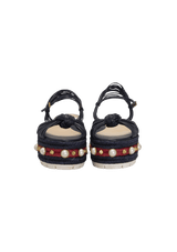 FAUX PEARL ESPADRILLES 37